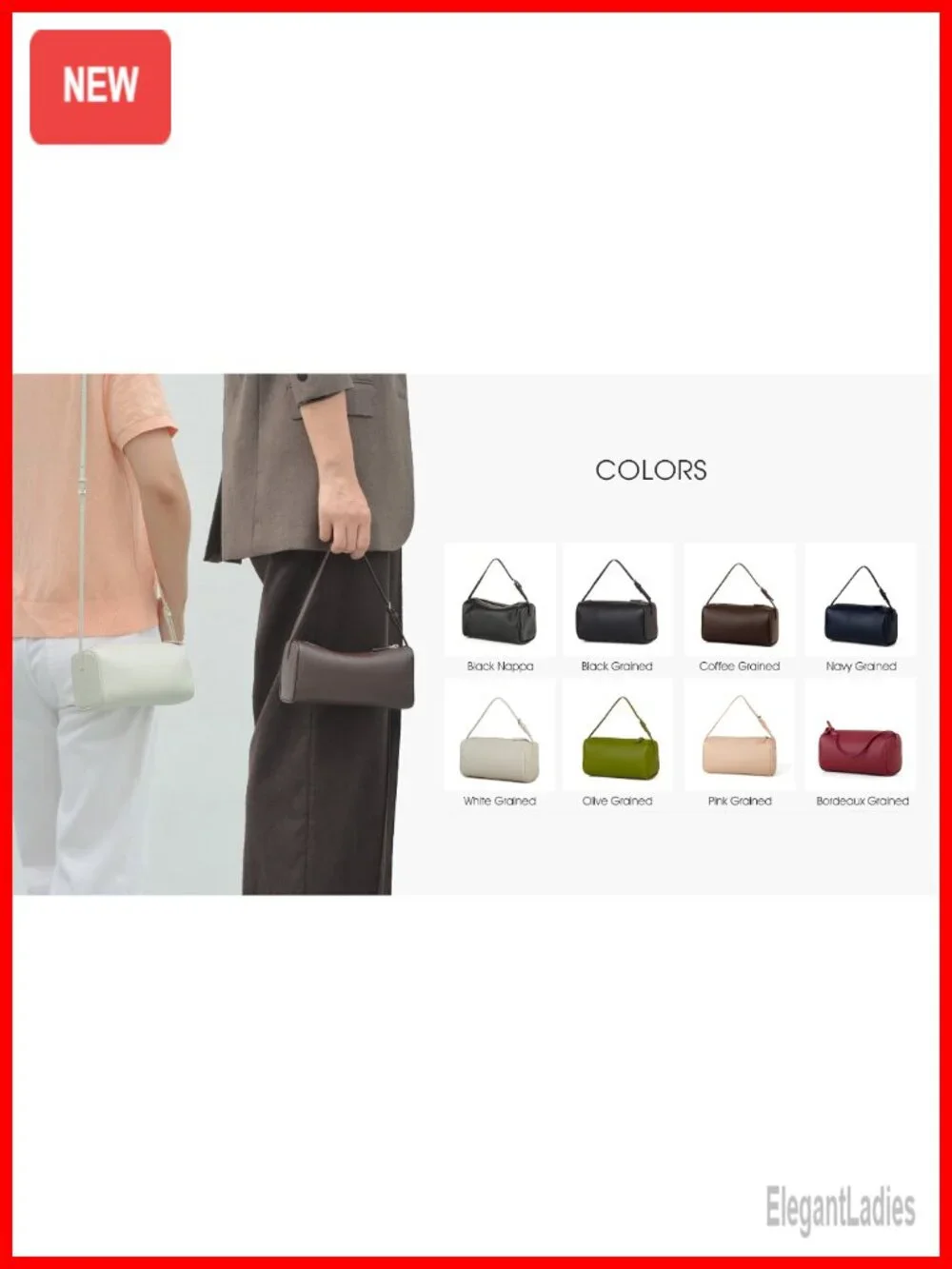 DONNAIN Full-Grained Leather Crossbody Hobo Bag for Women